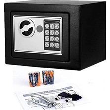 Krm Elektronik Tuşlu Çelik Para Kasası Siyah (5047) Krm