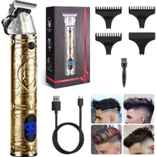 Krm LCD Ekranlı Traş Makinası Saç Sakal Düzeltme XYY-919 (5047) Krm