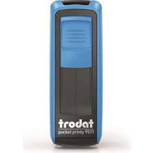  trodat cep kaşe p4 47x18 mm mavi gövde mavi keçe 9512