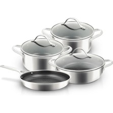 UNIQELLA Uniqella Silver Pro Serisi Mavi 7 Parça Set