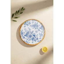 Atbyhome Bambum Gura - Mango Ağacından Yuvarlak Tepsi Gül Büyük