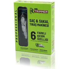 Esranın Dünyası Mr.trimmer MR-055 RD-055 Saç & Sakal Kesme Tıraş Makinesi 6 Farklı Kesim USB Şarjlı
