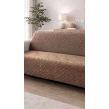 Decomia Home Boeno Kabartmalı Yumuşak Koltuk Örtüsü Çok Amaçlı Koltuk Şalı Kaymaz Süngerli (165X205 Cm)