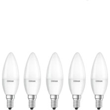 Osram LED Value 4.9W Mum Sarı Işık E-14 Ampul 470 Lm (5 Adet)