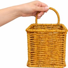 Sihome 2'li Hasır Organizer – Mutfak, Banyo & Balkon Çok Amaçlı Düzenleyici (Kare+Yuvarlak)