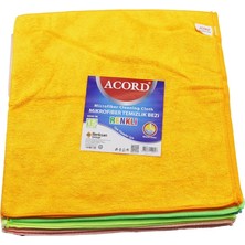 Krm 15 Adet Acord KOD-536 Dökme 40X40CM Renkli Mikrofiber Temizlik Bezi Ekstra Emici Tüm Y