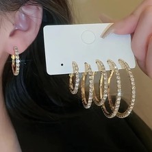 Blue Cat Bijouterie Halka Küpe 6'lı Set