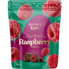 Chocovia Reds Freeze Dried Ahududu - Sütlü Çikolata Kaplı %100 Gerçek Meyve 100 G