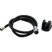 Krm Siyah Plastik Perlatörlü Taharatmatik Hortum  120CM (5047) Krm