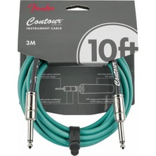 Fender Contour Serisi 5,5m Sherwood Green Enstrüman Kablosu