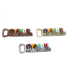 MiraLive Istanbul Yazısı Metal Magnet ve Açacak