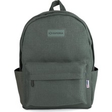 Me Çanta Superga Linen Green Okul Sırt Çantası 24202