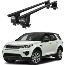 Today Auto Royal Land Rover Discovery Sport 2 (2019 ve Sonrası) Uyumlu Siyah Kilitli Ara Atkı Port Bagaj Tavan Barı