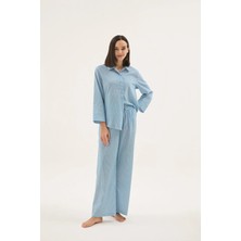 Sevim 17544 Kadın Düğmeli Pijama Takım
