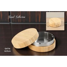 Gönül Mutfak Bambu Kapaklı Küllük 4X11 cm