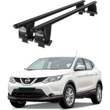 Today Auto Royal Nissan Qashqai (2014 - 2017) Uyumlu Siyah Kilitli Ara Atkı Port Bagaj Tavan Barı