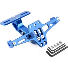 Universal Cnc Motosiklet Katlanır Plakalık(Mavi)
