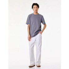 Koton Gri Erkek Regular Fit Bisiklet Yaka Pamuklu Basic Kısa Kollu Tişört Model Kodu: 6SAM10011MKGRI