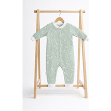 Greenmoon %100 Pamuk Papatya Desenli Bebek Tulum