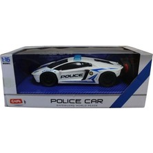 Ctoy Oyuncak Işıklı ve Sesli Uzaktan Kumandalı Polis Arabası 1:16 Qx3689-A3