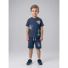 Jeliboom Erkek Çocuk Brawl Stars Baskılı Şortlu Takım