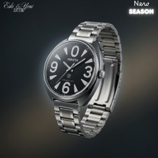 Eski Yeni Antik Raketa Big Zero 2609.HA Mekanik Saat – Minimal Siyah Kadran,yedek Deri Kordon