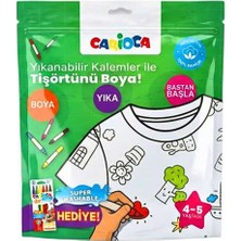 Carioca Boyanabilir Tişört LN-80006 Yıkanabilir Kalem Hediyeli 4-5 Yaş