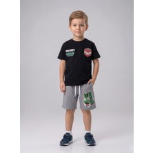 Jeliboom Erkek Çocuk Minecraft Baskılı Şortlu Takım