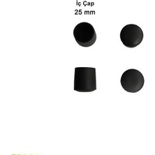 Trend Movira Yuvarlak Profil Dış Tapa 25 mm 4 Adet