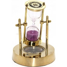 MiraLive Pirinç Pusulalı Kum Saati Model 1