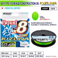 Owner Kizuna 56117 Pe 135M Alb Construction X8 Super Chartreuse
