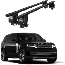 Today Auto Royal Land Rover Range Rover (2021 ve Sonrası) Uyumlu Siyah Kilitli Ara Atkı Port Bagaj Tavan Barı