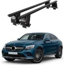 Today Auto Royal Mercedes Benz Glc-Klasa (2015 - 2020) Uyumlu Siyah Kilitli Ara Atkı Port Bagaj Tavan Barı