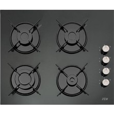 Çetintaş Evii 848 Cat L Eı Siyah Emaye Cam Ankastre Ocak