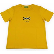 United Colors Of Benetton Hardal Erkek Erk_logo Baskılı Organik Pamuklu Tshirt Model Kodu: 123A3I1XU100A0D6