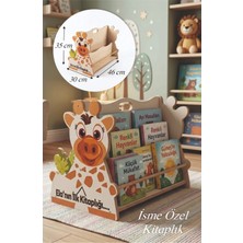 Ankebut Minimalist Renkli MDF Çift Taraflı Montessori Kitaplık 35x46 cm Ev ve Ofis Kullanımı