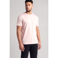 Paul & Shark Erkek Dokuma Kumaş Düz Bisiklet Yaka Kahverengi T-Shirt 25411026SM-155