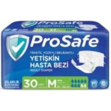 Prosafe Belbantlı Hasta Bezi M Beden 30 Lu