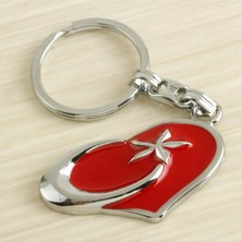 Venüs Shopping Kalp Ay Yıldız Metal Anahtarlık