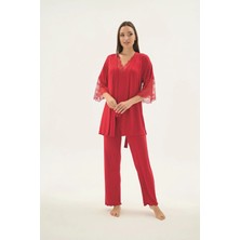 Sevim 17434 Kadın Pijama Takımlı Kimona