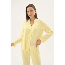 Sevim 17465 Kadın Düğmeli Pijama Takım