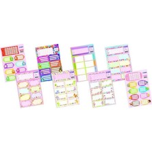 Gıpta Okul Etiketi Gırls Ders Programlı 16x24Cm 3 Yaprak 2942