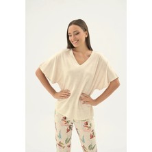 Sevim 17574 Kadın V Yaka Pijama Takım