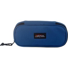  kaukko kalem çantası özel tek bölmeli çivit 10x22x5cm k2363