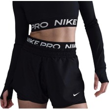 Nike Pro Dri Fit 2ın1 Loose Fit Women's Shorts Kadın Bol Kesim Taytlı Antrenman Şortu Siyah