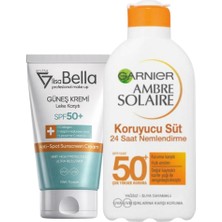 Duy Lisa Bella 50 ml Leke Karşıtı Güneş Kremi Spf 50+ Ambre Solaire Koruyucu Süt SPF50 Hassas Ciltler