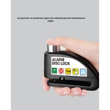 İsingir Shopping 110 Db Alarmlı Disk Fren Kilidi Su Geçirmez Çelik Gövde Motosiklet Güvenlik - IS002Y-7R6QO2