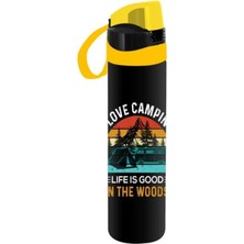  herevin matara (suluk) desenli opak siyah waterbottle pc-love camping 750 cc 161670-077