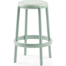 Tilia Duo Polipropilen Bar Taburesi 65 cm Nil Yeşili - Mutfak, Kafe, Restoran, İç ve Dış Mekan İçin