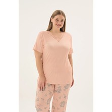 Sevim 17747 Kadın Bıg Sıze Kısa Pijama Takım